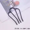 Pasador de Plástico Negro para Mujer, Herramienta para Peinar Moños, Peine para Moños, Accesorio para el Cabello Sencillo y Elegante