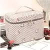 Nova Bolsa de Maquiagem Portátil Ins Feminina Lona Viagem Fofa Portátil Multifuncional Bolsa de Armazenamento de Cosméticos