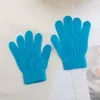 Luvas de tricô quentes infantis de cor pura para travessia de fronteira, luvas de cinco dedos de cor pura à prova de frio para passeios ao ar livre, fabricante de luvas estudantis