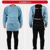 Ropa Protectora de Cuero de Vaca Resistente al Desgaste, Aislante al Calor, Anti-Quemaduras y de Alta Temperatura para Soldador, Delantal de Soldador con Vestimenta Inversa, Ropa de Trabajo para Soldadura por Arco de Argón