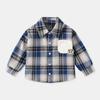 Camisa de Cuadros Nueva para Niños Otoño Camisa para Niños Top para Bebé Exterior Niñas Niño Primavera Ropa para Niños Forro Moderno