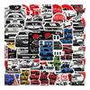50 pegatinas de graffiti de carreras JDM japonesas modificadas para cuaderno, equipaje, decorativas, impermeables, al por mayor