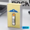 Caja de cigarrillos mediana sellada, paquete completo, encendedor de alambre de tungsteno con carga USB, fuegos artificiales integrados, A19, suministro transfronterizo al por mayor