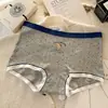 Calzoncillos tipo bóxer de algodón puro estilo Oso Pequeño para Mujeres Jóvenes, Antibacterianos, Longitud Extendida, Refuerzo de Algodón Puro, Ropa Interior Dos en Uno, Todo Algodón para Niñas