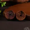 Madera de Azufaifo Golpeada por Rayo Colgante Retro de Moneda para Coche Llavero de Coche Colgante Colgante para Bolso Colgante Chino Seguro y Propicio