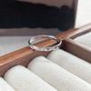Anel de Prata Esterlina S925 Anel de Casal Design de Nicho Anel Ajustável Masculino e Feminino Presente de Dia dos Namorados