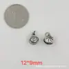 198-249 Colgante de Borla de Plata Antigua Retro de Shanxi Accesorios DIY Pulsera de Plata Sanqi Pulsera con Cuentas Adornos Wenwan Accesorios