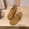 Sandalias Birkenstock de Suela Gruesa para Mujer 2026 Primavera/Otoño Nuevas Versátiles de Punta Cerrada con Hebilla Medias Pantuflas Casuales para Exteriores Pantuflas Perezosas