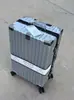Maleta de alto valor rueda universal nueva marco de aluminio estuche con ruedas gran capacidad estuche de mano con contraseña maleta de viaje para estudiantes