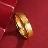 Ouro de Areia Vietnamita Popular Europeu e Americano Anel de Gipsofila Brilhante Fosco Personalizado Joias para Casal Fabricante Fornecedor Yiwu