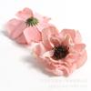 Cabezas de Flores Artificiales Prehechas con Bordes Rizados, Flores Falsas de Tres Capas para Decoración del Hogar, Materiales DIY, Flores Decorativas de Tela de Seda para Decoración de Paredes y Escenografía