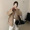Oferta por tiempo limitado 50% de descuentoNo se aceptan devoluciones ni cambios por problemas que no sean de calidad. Gabardina de Cuero de Corte Entallado de Longitud Media para Mujer en Stock