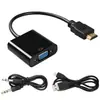 Cable HDMI a VGA con Adaptador de Alimentación de Audio Cable para TV y Computadora Adaptador HD HDMI a VGA
