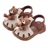 Zapatos de Princesa para Bebé Sandalias de Verano Transpirables de Punta Cerrada para Niñas Suela Suave Antideslizantes Zapatos de Goma para Bebé Zapatos Calados para Niños Pequeños