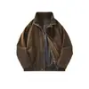 Jaqueta de Trabalho Americana Retro Tendência Nova Primavera 2026 Masculina Corte Solto Versátil Casual Corta-vento