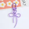 Estilo Coreano Estilo INS Chaveiro de Laço Colorido Pingente Pequeno Liga DIY Acessórios para Bolsa de Celular Capa de Fone de Ouvido Decoração