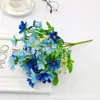 Flores Artificiales al por Mayor 7 Tallos 28 Flores Orquídea Saltarina Crisantemo Mesa de Comedor Boda Decoración del Hogar Flor de Plástico Flor de Seda Flor Artificial de Plástico