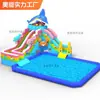 Equipo para parque acuático inflable para adultos con soporte para piscina, tobogán acuático, golpeador de agua, fabricantes de equipos grandes para parques acuáticos
