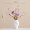 Shumen flor artificial flor falsa ramo de flores secas sala de estar escritorio mesa de comedor porche juego de jarrón decorativo flor de seda flor de plástico