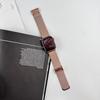 Adecuado para iWatch 11ª Generación 10/987 Nueva Correa de Reloj de Acero Inoxidable Malla Herringbone Patrón Trigo, Descuentos por Cantidad Disponibles