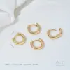Aretes de Aro Sencillos de Lujo Chapados en Oro Real de 14 Quilates Aretes con Accesorios Colgantes Aretes Hechos a Mano DIY Materiales para Joyería