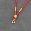 Collar de Cuerda Trenzada a Mano con Colgante de Mantra de Seis Caracteres Grueso Cuerda para Colgante Cordón Cuerda para Colgante de Hombre Tarjeta de Buda Tarjeta Thangka Tarjeta de Da Igual