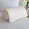 Manta de Color Sólido de Terciopelo de Leche Transfronteriza, Chal Manta Multifuncional de Franela, Manta Gruesa para Siesta en Oficina con Aire Acondicionado