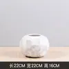 Jarrón Moderno Minimalista de Mármol Creativos Adornos Florales de Cerámica Modelo Nórdico para Habitación Hogar Decoraciones Suaves