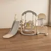 [Escada para Bebê com Escorregador para Uso Familiar Interno e Externo, Balanço para Crianças, Piscina de Bolinhas para Bebê, Bolas Oceânicas]