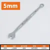 Llave Delgada de Doble Uso Herramienta para Reparación y Mantenimiento de Automóviles Llave de Doble Cabeza Flor de Ciruelo de Doble Uso Llave de Boca Delgada