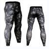 Pantalones deportivos ajustados, elásticos y recortados para hombre, con estampado multicolor, para correr, moda europea y americana, XY931