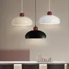 Luminária Pendente Nórdica com Estilo Cremoso Criativo e Único para Restaurante, Sala de Jantar Japonesa Minimalista Moderna, Iluminação de Balcão de Bar para Restaurante de Hot Pot com Cabeça Única
