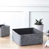 Caja de Almacenamiento Integrada Gris, Caja de Almacenamiento de Fieltro de Una Pieza, Caja de Almacenamiento de Escritorio para Maquillaje y Joyería