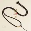 Cordão de Pingente de Pescoço Tecido à Mão para Homens e Mulheres, Cordão para Pingente de Colar, Corrente para Pingente de Jade, Âmbar e Pedras Preciosas