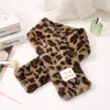 Bolsa de Cosméticos Transfronteriza, Gran Capacidad, Bolsa de Tocador Portátil de Felpa de Alta Gama, Bolsa de Almacenamiento de Viaje con Estampado de Leopardo, Bufanda Cálida