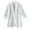 Lyocell Fino Gola Flip Simples Cor Sólida Cordão Protetor Solar Verão Novo Leve Casual Moda Terno Jaqueta