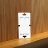 Tarjetas Plegables para Collares de Cartulina Blanca al por Mayor en Stock, Tarjetas de Exhibición para Empaquetar Colgantes de Cadena para Suéteres, Tarjetas para Joyería de Plata S925