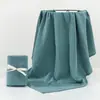 Manta Envolvente de Algodón Puro de Doble Capa de Color Liso para Recién Nacidos, Toalla Envolvente para Bebé, Toalla de Baño, Manta Estilo Primavera y Verano, Exportación