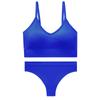 Sutiã Esportivo Transfronteiriço Big U-back Conjunto de Calcinha Tanga Sexy Sem Costura Fio Ajustável Feminino Francês Íntimo com Costas Bonitas