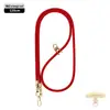 Cordón de alta gama para teléfono móvil 6MM resistente para colgar en el cuello ajustable para exteriores anti-pérdida cuerda trenzada para muñeca delicada oro
