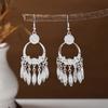 Aretes Étnicos Imitación Plata Miao Aretes Retro Largos con Borlas Atracciones Aretes Estilo Antiguo Aretes Miao para Mujer Venta al por Mayor
