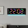 Novo Produto Relógio de Parede Criativo Simples Tela Grande Relógio de LED Relógio de Sala de Estar Luz de Atmosfera Especial Relógio Multifuncional 6691R