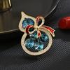 Broche Requintado Auspicioso de Abóbora Tesouro com Laço, Broche Corsage de Terno Versátil de Luxo Acessível para Mulheres de Alto Nível, Acessório Chic