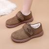 Zapatos Birkenstock de Suela Gruesa con Forro de Felpa Botas de Nieve para Mujer 2025 Nuevos Botines de Algodón Otoño e Invierno Zapatos Antideslizantes de Edamame Zapatos Cálidos de Algodón