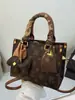 Bolso de Mano de Moda 2025 Nuevo Estilo Estampado de Alta Gama Bolso Cruzado Elegante Versátil Casual Bolso de Hombro Bolso de Mujer Retro