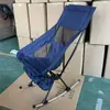 Cadeira de Balanço Dobrável para Exterior Cadeira Lua Tubo de Aço Tecido Oxford com Almofada Cadeira de Praia para Lazer Reclinável Acampamento Imprimível