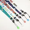 Lanyard para atomizador al por mayor de fábrica gancho de metal hebilla de rayo lanyard para teléfono móvil impresión por transferencia térmica lanyard de dibujos animados que no se decolora