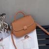 Bolso Simple Vintage de Color Sólido para Mujer 2024 Nuevo Cuero Suave Texturizado Bolso Cruzado Estilo Coreano Gran Capacidad Portátil Bolso de Hombro