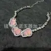 Pulseira de Jade Gelo de Alta Qualidade com Banhado a Prata e Luxuoso Cravejamento Total em Diamante, Pulseira em Formato de Cabaça, Joias de Jade Gelo de Alta Qualidade, Fonte de Suprimentos para Transmissão Ao Vivo