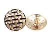 JS-506 botão redondo duplo de metal botões de moda acessórios para roupas masculinas e femininas